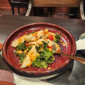 Dumpling Salad at Vegan Pranakhon in Bangkok