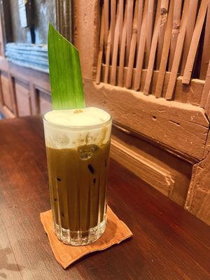 Iced coffeee  at Vegan Pranakhon in Bangkok