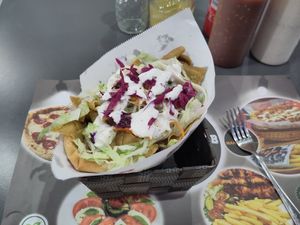 Kebab with Seitan at Doner Kebab Show in Barcelona