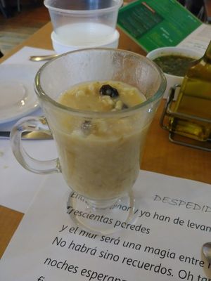 Arroz en leche vegano at Los Vegetarianos in Mexico City