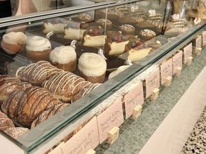Vegan & vegetarian sweat and savory choices  at Monogram Roasters in Crete