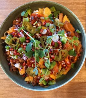 Fire Fries at Green Gold Café in Langballig