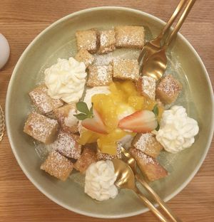 Kaiserschmarrn at Green Gold Café in Langballig