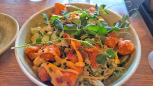 Cauliflower wings at Green Gold Café in Langballig