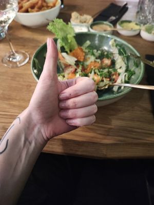 Caesar salad. Mega. at Green Gold Café in Langballig