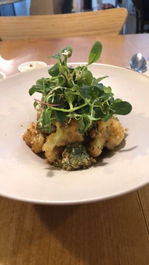 Cauliflower wings at Cook and Book 쿡앤북 in Seoul