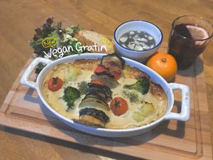 Vegan Gratin (You can ask more whole wheat bread)  at Cook and Book 쿡앤북 in Seoul