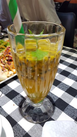 Passion fruit smoothie at Rou Vegetarian in Ho Chi Minh City