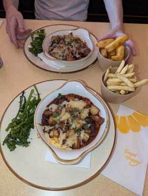 Vegan food at Ram Jam at Brightside in Stretton