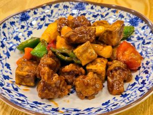 Crispy Sweet and Sour Veggie Pork 咕嚕素肉 (Photo by Siu Wing Wing) at Dharmakaya Veggie - 四月初八精品素食 in Kowloon