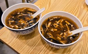 Hot and Sour Soup 酸辣湯 (Photo by Siu Wing Wing) at Dharmakaya Veggie - 四月初八精品素食 in Kowloon