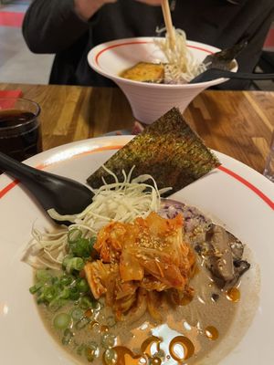 Kimchi & miso ramen  at Meira Ramen Momo in Reykjavik