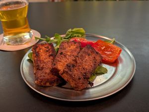 Tofu plate at Jyglo in Trelew