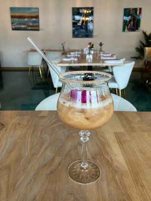 Tropical Sand mocktail at Crasqui Venezuelan Restaurant in St Paul