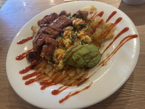 Spicy Vegan Bowl is the way to do  at The Broken Yolk Cafe  in Irvine