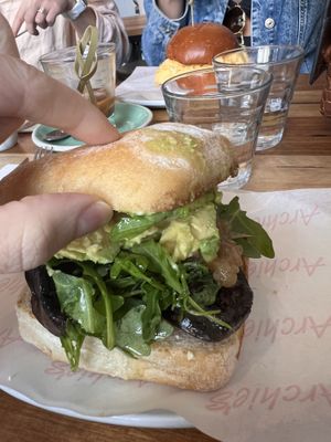 Mushroom sandwich  at Archie's All Day   in Fitzroy