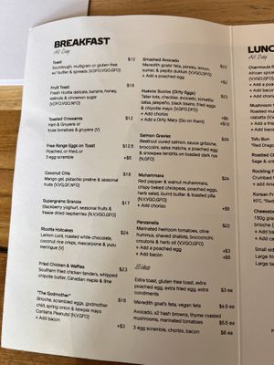 Menu  at Archie's All Day   in Fitzroy