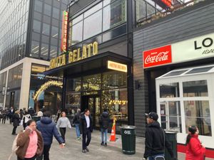 Entrance next to entrance to LIRR terminal (Penn Station) at Anita La Mamma del Gelato -  Penn Plaza in New York City