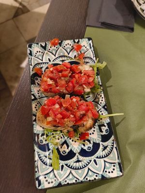 2/4 bruschette ;) at Montaina Ristorante Pizzeria Catania in Catania