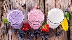 Fresh fruit smoothies at Naked Sprout Juice Bar Cafe in Whistler