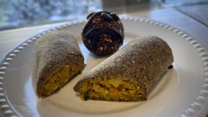 GF Flax Roll  at Naked Sprout Juice Bar Cafe in Whistler