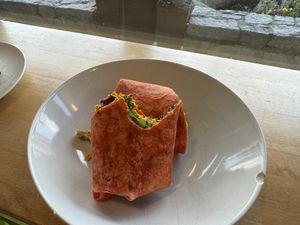 Tofu wrap  at Naked Sprout Juice Bar Cafe in Whistler