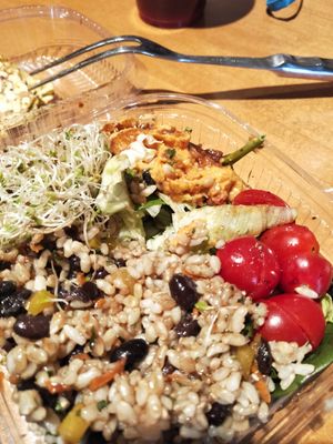 Mexican sundried tomato hummus bowl at Naked Sprout Juice Bar Cafe in Whistler