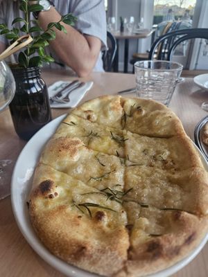 Vegan focaccia  at Farm Vigano in Melbourne