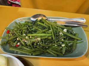 Fried Morning Gloryy  at Zaap Spicys in Phuket