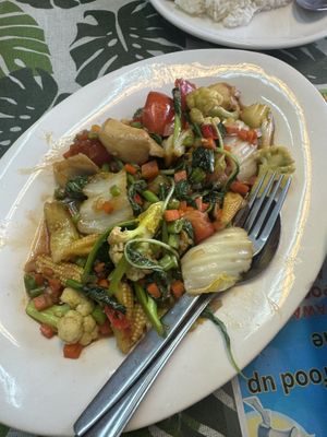 Fried Mixed Veggies   at Zaap Spicys in Phuket