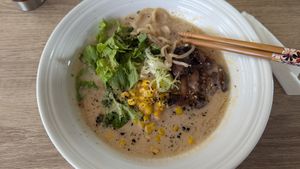 Creamy miso soup - vegan at KIRITA in Funchal