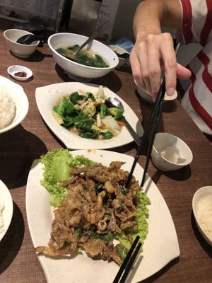 Dig in time! at Zhenyi Veggie Place 真一素食坊 in Northeast Singapore