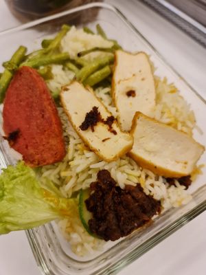 Nasi Lemak ~ at Zhenyi Veggie Place 真一素食坊 in Northeast Singapore