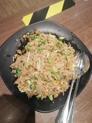 Petai fried rice at Zhenyi Veggie Place 真一素食坊 in Northeast Singapore