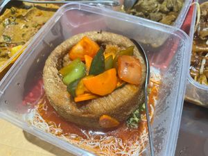 Yam ring- soggy even though sauce is separated. Still prefer more oyster based than tomato. 6/10  at Zhenyi Veggie Place 真一素食坊 in Northeast Singapore