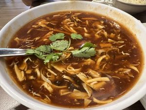 Hot n sour soup  at Zhenyi Veggie Place 真一素食坊 in Northeast Singapore
