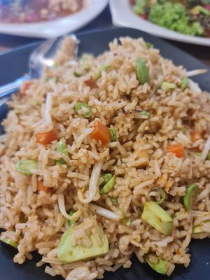 Sambal Pecan Fried Rice ~6/8/23 at Zhenyi Veggie Place 真一素食坊 in Northeast Singapore