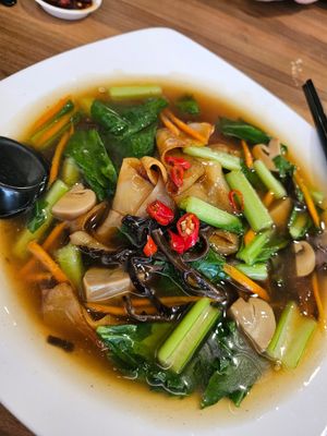 Hor Fun no mock ~ 5/9/23 at Zhenyi Veggie Place 真一素食坊 in Northeast Singapore