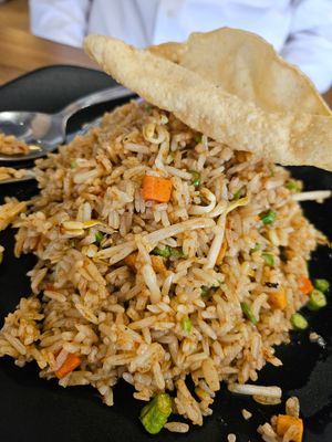 Sambal Fried Rice ~'9/9/23 at Zhenyi Veggie Place 真一素食坊 in Northeast Singapore