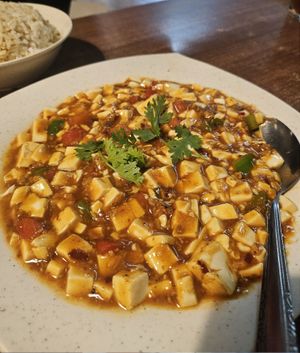 Mapo Tofu ~  23/10/23 at Zhenyi Veggie Place 真一素食坊 in Northeast Singapore