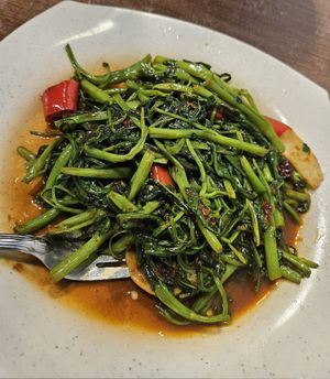 Sambal Kang Kong 👍🏻 ~ 1/11/23 at Zhenyi Veggie Place 真一素食坊 in Northeast Singapore