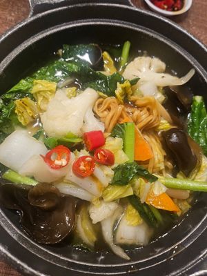 Claypot Yee Noodle ~ 16/11/23 at Zhenyi Veggie Place 真一素食坊 in Northeast Singapore