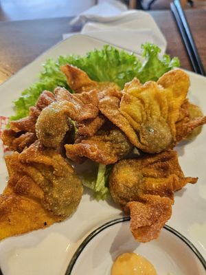 Fried Wanton ~ 22/11/23 at Zhenyi Veggie Place 真一素食坊 in Northeast Singapore