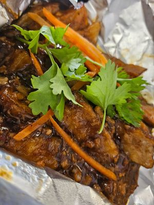 Hotplate Eggplant ~5/1/24 at Zhenyi Veggie Place 真一素食坊 in Northeast Singapore