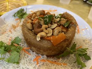 Reunion set - yam ring but very average  at Zhenyi Veggie Place 真一素食坊 in Northeast Singapore