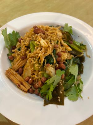 Mala noodles  at Zhenyi Veggie Place 真一素食坊 in Northeast Singapore