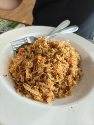Sambal Fried Rice ~ 12/9/24 at Zhenyi Veggie Place 真一素食坊 in Northeast Singapore