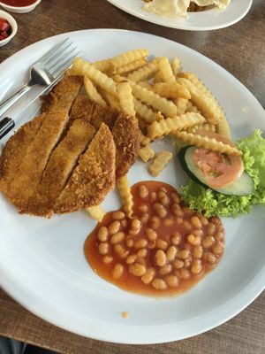Fish & Chips ~ 12/9/24 at Zhenyi Veggie Place 真一素食坊 in Northeast Singapore