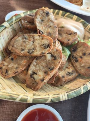 Feicui Roll slice ~ 12/9/24 at Zhenyi Veggie Place 真一素食坊 in Northeast Singapore