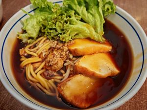 Lor Mee at Zhenyi Veggie Place 真一素食坊 in Northeast Singapore